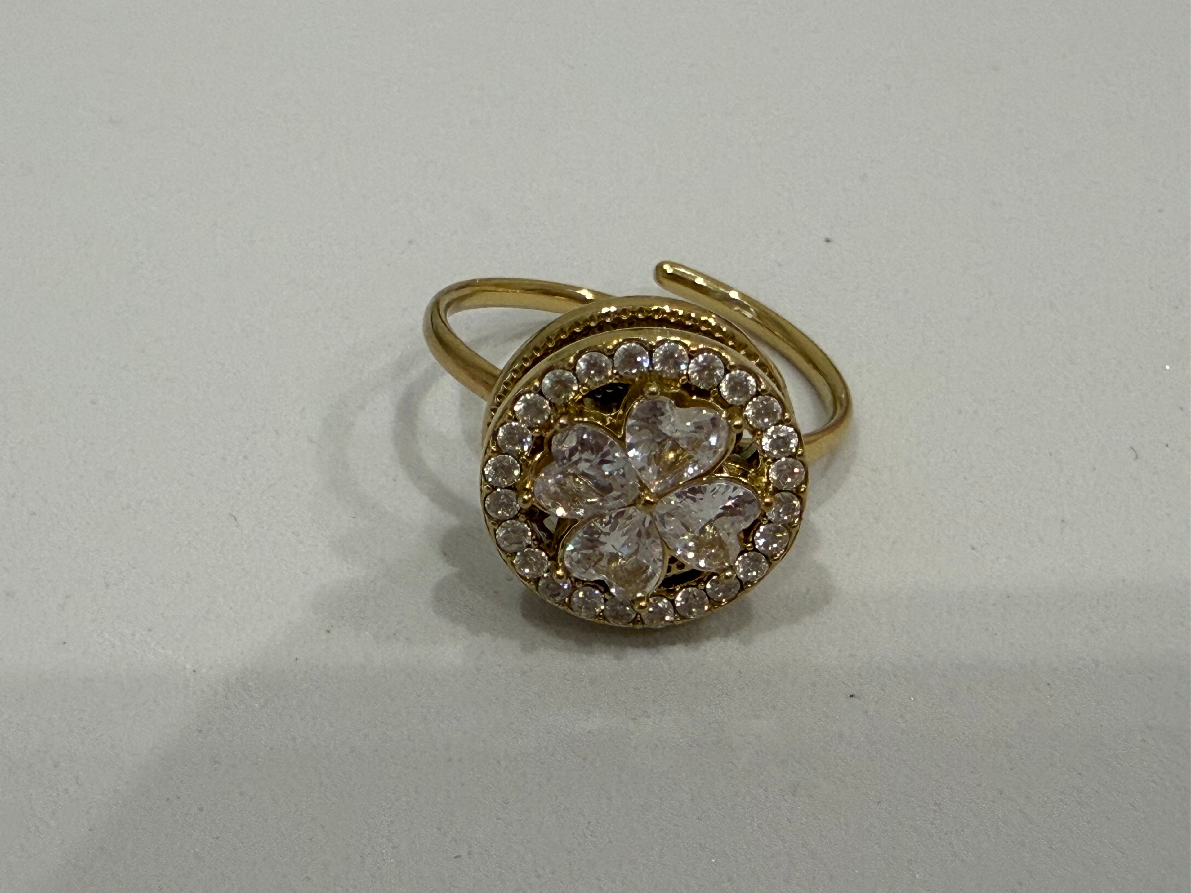 Anello Zircone Girevole